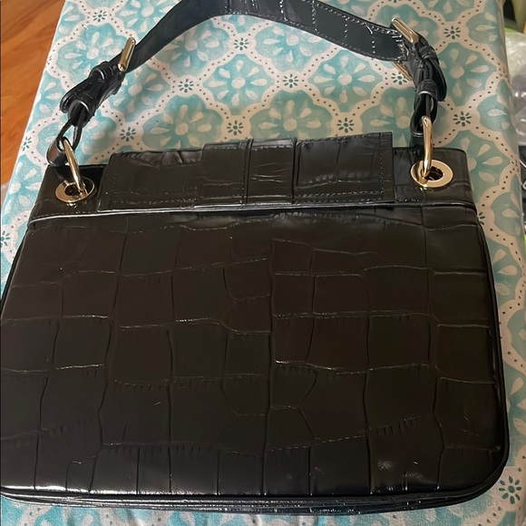 Ann Taylor Black Shoulder Bag with silver Accents NWT - Picture 6 of 15